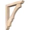 Ekena Millwork Balboa Slat Smooth Bracket w/ Offset Brace, Douglas Fir, 5 1/2"W x 32"D x 38"H BKT0604X32X38BOA06SDF - alternate 1
